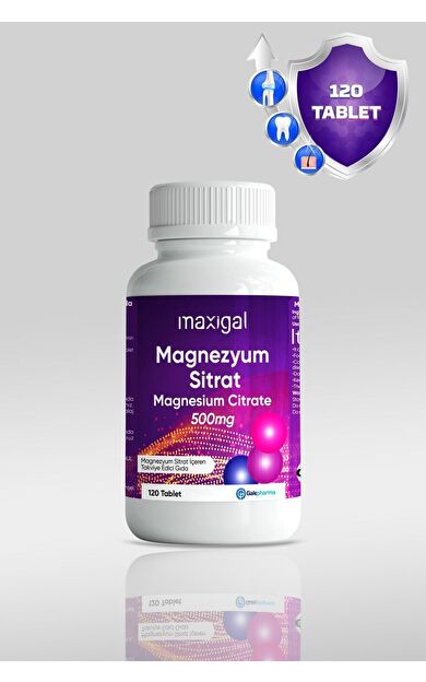 Maxigal Magnezyum Sitrat 120 Tablet