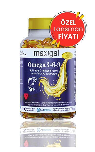 Maxigal Omega-3-6-9 200 Kapsül