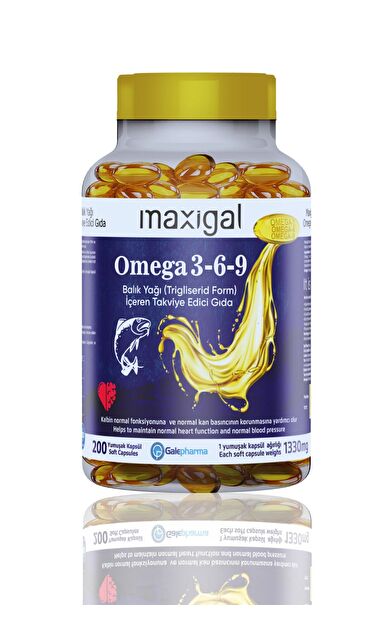 Maxigal Omega-3-6-9 200 Kapsül