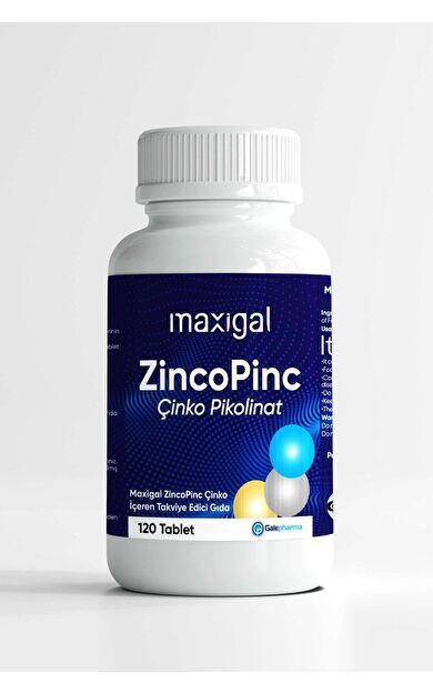 Maxigal Zincopinc Çinko Vitamin 15 mg 120 Tablet