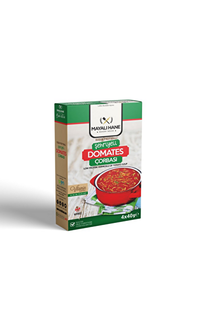 MAYALI HANE Düşük Proteinli Şehriyeli Domates Çorbası 4x40 gr