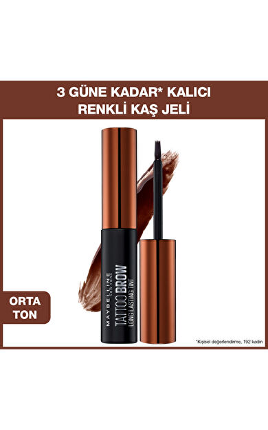 Maybelline New York Brow Tattoo Geçici Kaş Dövmesi - Orta Ton