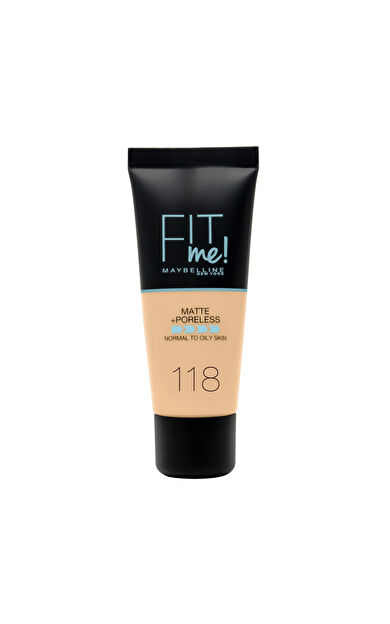 Maybelline New York Fit Me Matte+Poreless Fondöten - 118 Nude