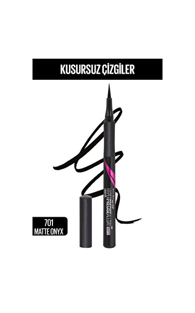 Maybelline New York Hyper Precise All Day Eyeliner - 701 Matte Onyx - Mat Siyah