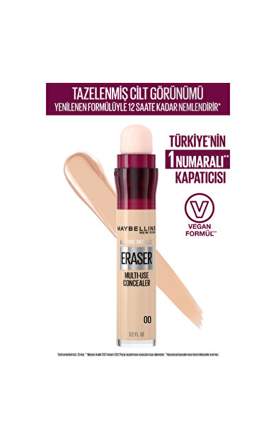Maybelline New York Instant Anti Age Eraser Kapatıcı - 00 Ivory
