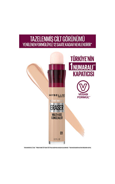 Maybelline New York Instant Anti Age Eraser Kapatıcı - 01 Light