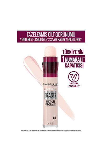 Maybelline New York Instant Anti Age Eraser Kapatıcı - 03 Fair