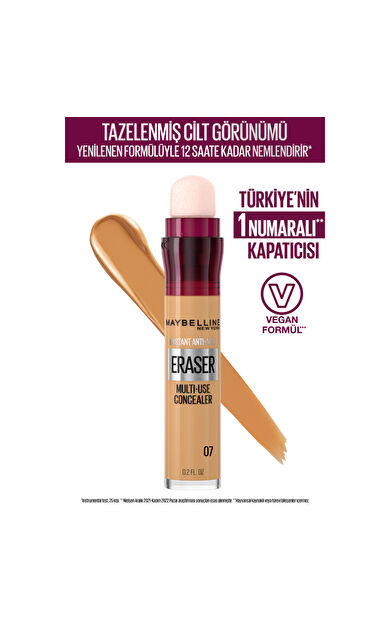 Maybelline New York Instant Anti Age Eraser Kapatıcı - 07 Sand