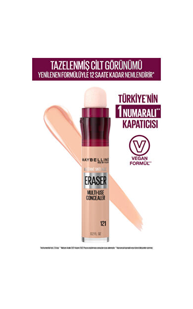 Maybelline New York Instant Anti Age Eraser Kapatıcı - 121 Light Honey