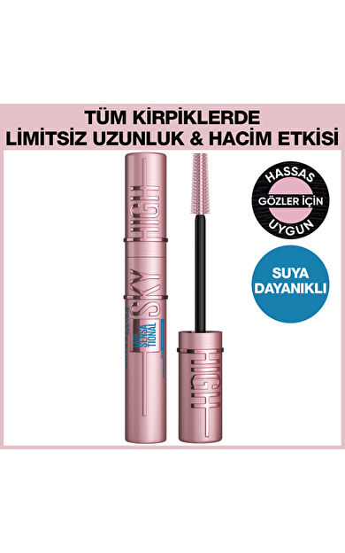 Maybelline New York Lash Sensational Sky High Suya Dayanıklı Waterproof Maskara
