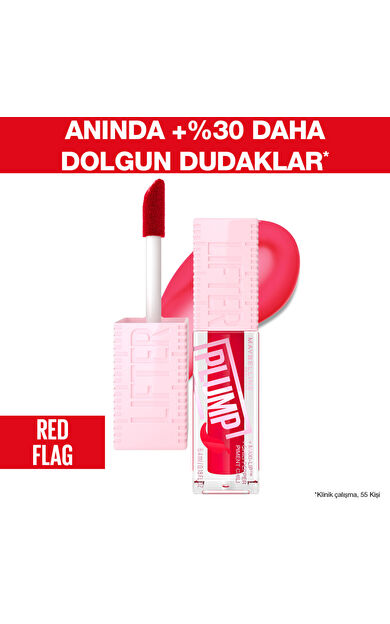 Maybelline New York Lifter Plump Dudak Parlatıcısı - 004 Red Flag