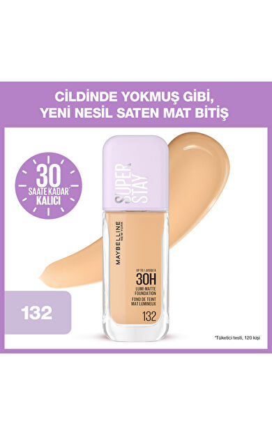Maybelline New York Super Stay Lumi Matte Fondöten - 132