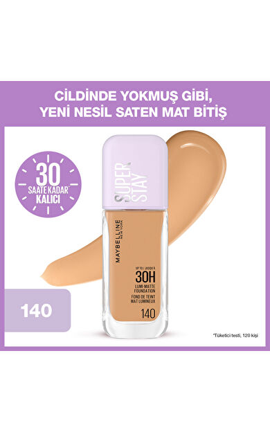 Maybelline New York Super Stay Lumi Matte Fondöten - 140