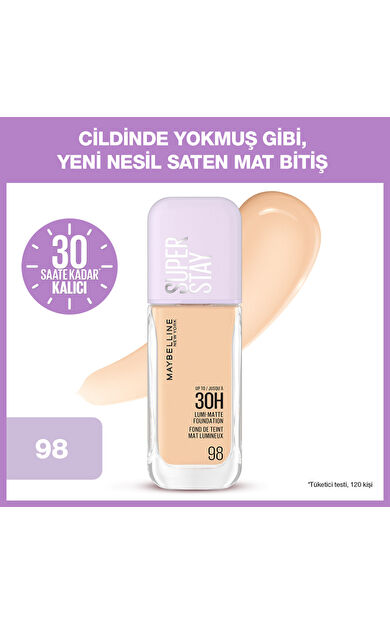 Maybelline New York Super Stay Lumi Matte Fondöten - 98