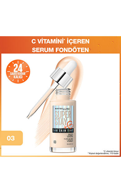 Maybelline New York Super Stay Skin Tint Fondöten - 03