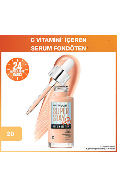 Maybelline New York Super Stay Skin Tint Fondöten - 20