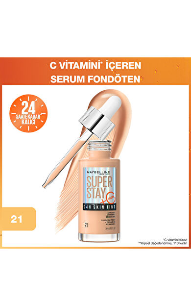 Maybelline New York Super Stay Skin Tint Fondöten - 21