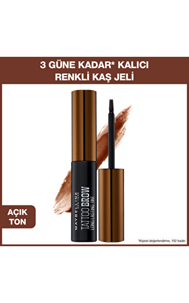 Maybelline New York Tattoo Brow Geçici Kaş Dövmesi - Açık Ton