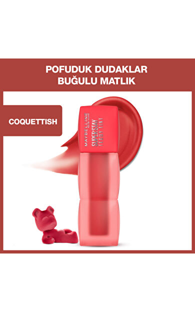 Maybelline New York Super Stay Teddy Tint Uzun Süre Kalıcı Likit Mat Tint 30 Coquettish