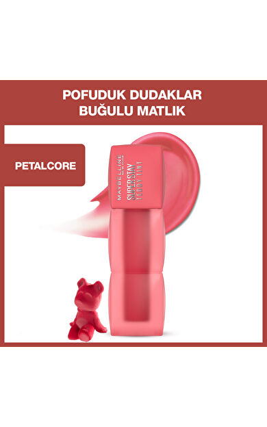 Maybelline New York Super Stay Teddy Tint Uzun Süre Kalıcı Likit Mat Tint 40 Petalcore