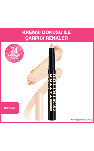 Maybelline New York Color Tattoo 24H Eye Stix - Shining
