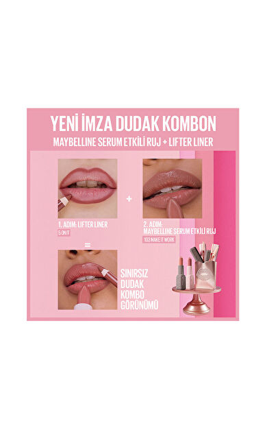 Maybelline New York Lifter Lipstick Ruj Satin 103 Make It Work