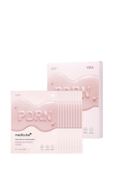 Medicube PDRN Pink Vita Coating Nemlendirici Canlandırıcı 10'lu Kağıt Yüz Maskesi