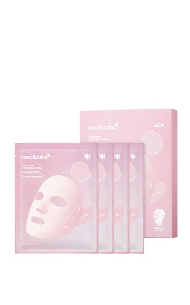 Medicube PDRN Pink Lift Up Mask Box Set Nemlendirici Sıkılaştırıcı 4'lü Kağıt Yüz Maskesi
