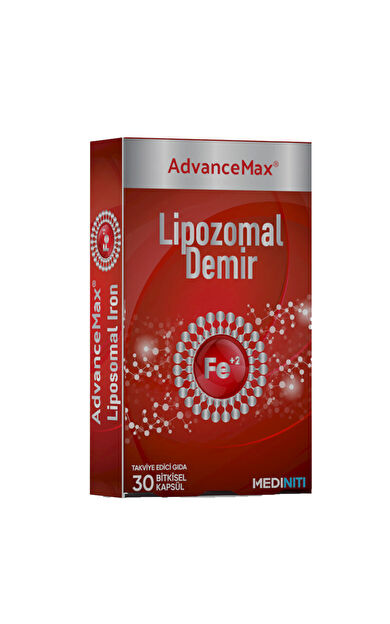Mediniti AdvanceMax Lipozomal Demir 30 Bitkisel Kapsül
