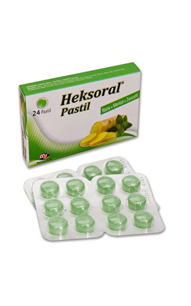 Heksoral Pastil Nane+ Mentol+ Zencefil 24 Adet