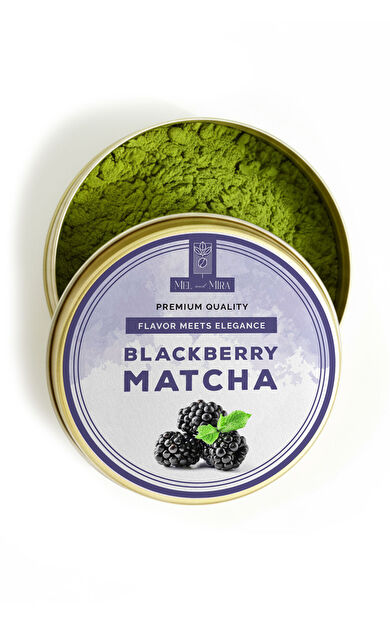 Mel and Mira Böğürtlen Aromalı Matcha Tozu 25g, Berry Matcha Powder