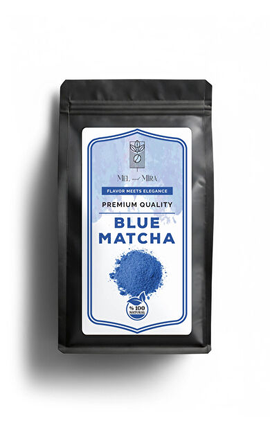 Mel and Mira Blue Matcha Powder 50g, Mavi Spirulina Superfood Matcha Tozu