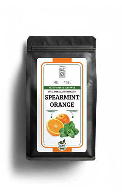 Mel and Mira Premium Orange &amp; Spearmint Tea 50g, Özel Harman Portakal ve Kıvırcık Nane Çayı
