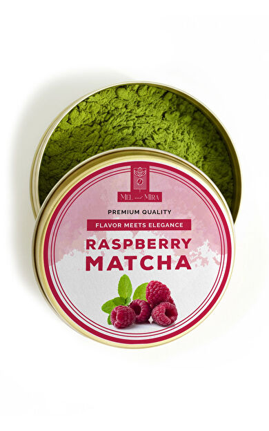 Mel and Mira Ahududu Aromalı Matcha Tozu 25g, Raspberry Matcha Powder