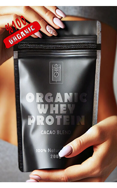 Mel and Mira Organik Protein Tozu 200 gr. | 100% Organic Protein Powder Superfood Mix | Çikolata Aromalı