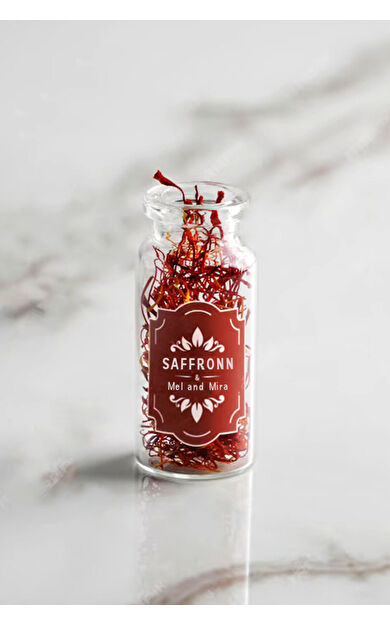 Mel and Mira Premium Kalite İran Safranı Yeni Hasat 3g, Premium Iranian Saffron ( Organik, Saf, Katkısız )