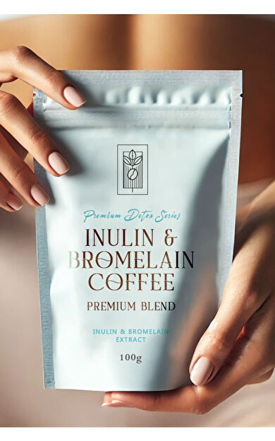 Mel and Mira Premium Detox Series Inulin &amp; Bromelain Coffee 100g, İnülin ve Bromelain İçerikli Özel Formül