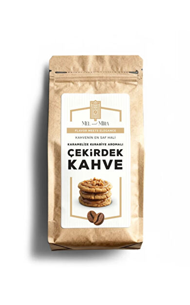 Mel and Mira Caramelized Cookie Bean Coffee 200g, Karamelize Kurabiye Aromalı Çekirdek Kahve