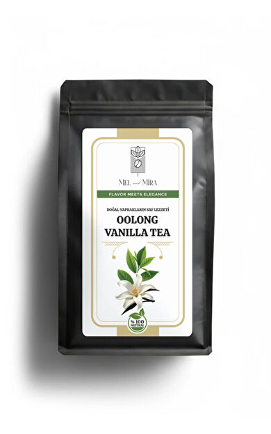 Mel and Mira Premium Oolong Vanilla Tea 100g Saf Vanilya Aromalı Oolong Çayı