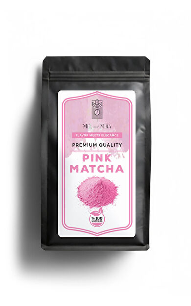 Mel and Mira Pink Matcha Powder 100g, Pembe Spirulina Superfood Matcha Tozu