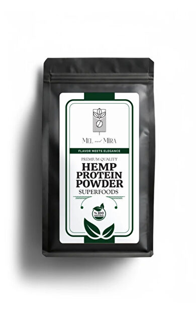 Mel and Mira Organik Kenevir Proteini 100g (%50 Protein) - Organik | Vegan | Katkısız