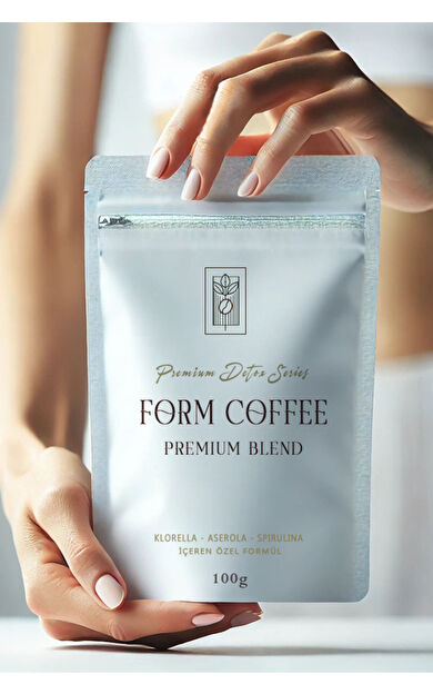 Mel and Mira Premium Detox Series Form Kahvesi 100g, Klorella, Acerola, Spirulina İçerikli Özel Formül