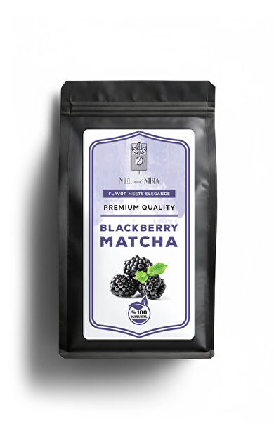 Mel and Mira Böğürtlen Aromalı Matcha Tozu 50g, Berry Matcha Powder