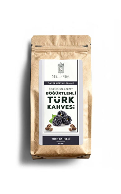 Mel and Mira Blackberry Turkish Coffee 200g, Böğürtlen Aromalı Türk Kahvesi