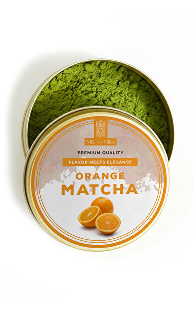 Mel and Mira Portakal Aromalı Matcha Tozu 25g, Orange Matcha Powder
