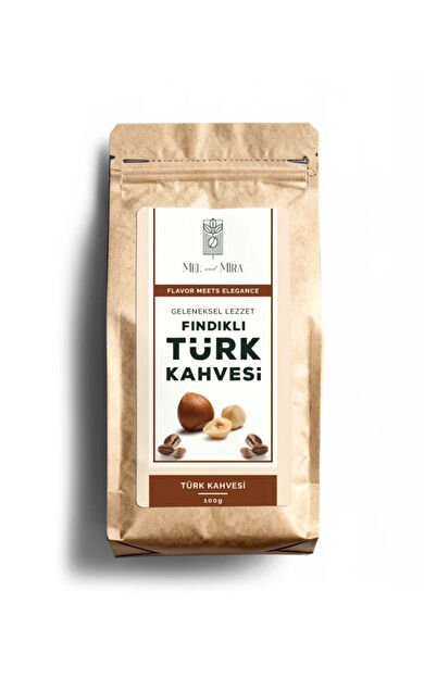 Mel and Mira Hazelnut Turkish Coffee 200g, Fındık Aromalı Türk Kahvesi