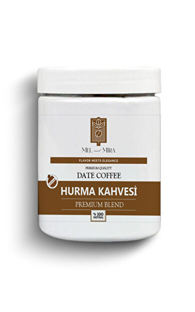 Mel and Mira Kafeinsiz Saf Hurma Kahvesi 100g – Organik | Vegan | Katkısız - Decaffeinated Pure Date Coffee