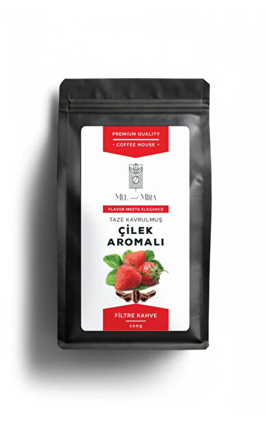Mel and Mira Strawberry Coffee 200g, Çilek Aromalı Filtre Kahve