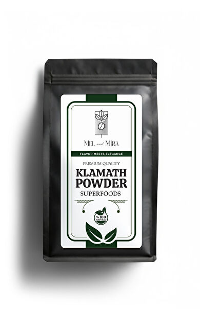 Mel and Mira Organik Klamath Yosunu 100g, Premium Klamath Algae Powder ( Glutensiz, Vegan, Katkısız )