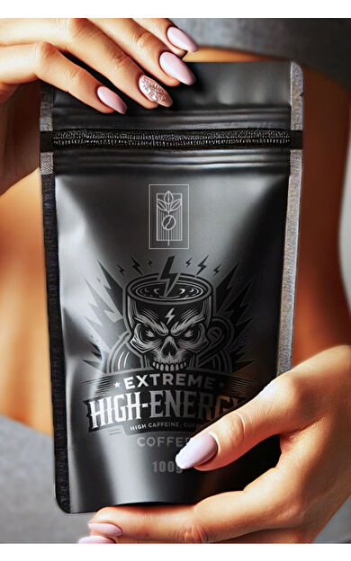 Mel and Mira Extreme High Energy Coffee 100g, 3 Kat Kafeinli Özel Formül | Arabica – Robusta – Kakao – Guarana